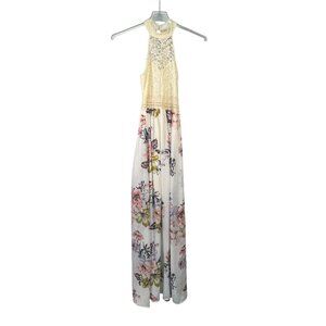 Venus Womens Sleeveless Lace & Floral Maxi Dress Size 2